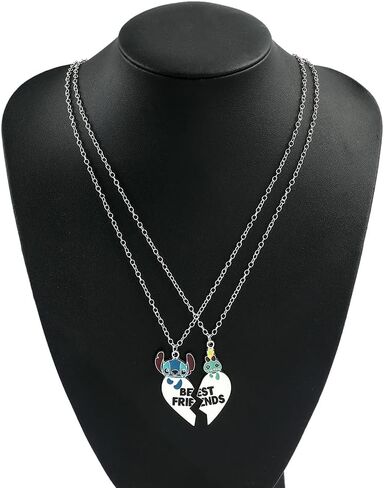 Best Friend Stitch Necklace Friendship Matching Necklace Sister Stitch Necklace for Friends BFF Bestie Gift in Saudi Arabia
