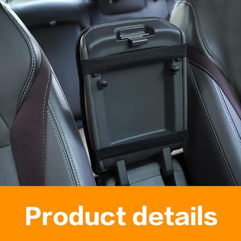 Universal Car Center Console Cushion Pad,Leather Auto Center Console Cover,car armrest Cover,Waterproof and Anti-Scratch Armrest Seat Box Cover Profector,Interior Accessories (Red) in Saudi Arabia