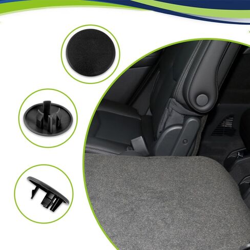 2PCS Armrest Cover Cap, 15279689 15279690 Left or Right Armrest Handle Trim Bolt Rear Seat Cover Cap, Car Interior Accessories Compatible with Chevy Tahoe, GMC, Cadillac Escalade (Beige) in Kuwait