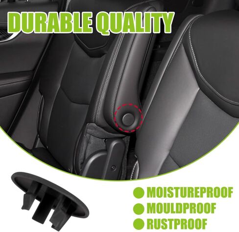 2PCS Armrest Cover Cap, 15279689 15279690 Left or Right Armrest Handle Trim Bolt Rear Seat Cover Cap, Car Interior Accessories Compatible with Chevy Tahoe, GMC, Cadillac Escalade (Beige) in Kuwait