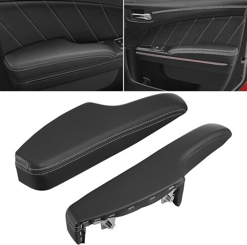 مسند ذراع الباب الداخلي ACLONG مناسب لشاحن دودج 2011-2023 غطاء مسند ذراع لوحة الباب مناسب لكرايسلر 300 2011-2023 (سيدان فقط) السائق الأيسر الأمامي وجانب الركاب الأيمن # 1WK37DX9AB، 1WK37DX9AA-2PCS in Kuwait