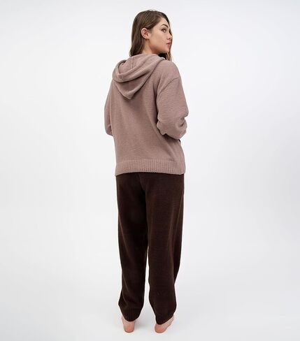 DAVID ARCHY Womens Fleece Pajamas Sets Warm Loungewear Fuzzy Casual Pjs Long Sleeve Tops and Pants for Winter in Saudi Arabia