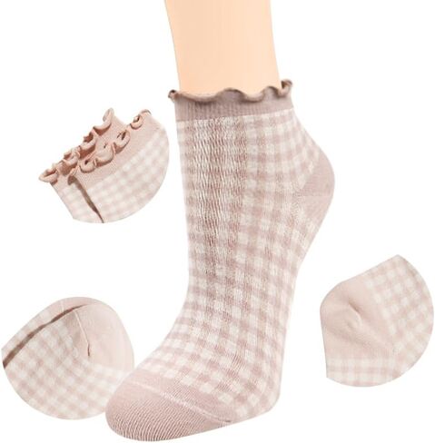 Benefeet Sox Cute Ankle Socks for Women Thick Ruffle Socks Novelty Frilly Socks Cotton Low Cut Socks Lettuce Trim Sock in Kuwait