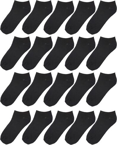 Tipi Toe Big Kids Boys 20 Pairs Classy Lightweight Novelty Colorful Pattern Low Cut/No Show Socks in Saudi Arabia