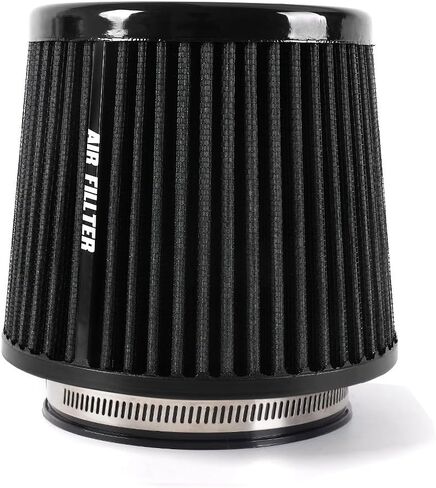 4-Inch Cold Air Intake Filter - Washable, High Performance, 3" or 3-1/2" or 4" Clamp-On Replacement Cone Air Filter Universal 3 Sizes in 1 Purple in Saudi Arabia