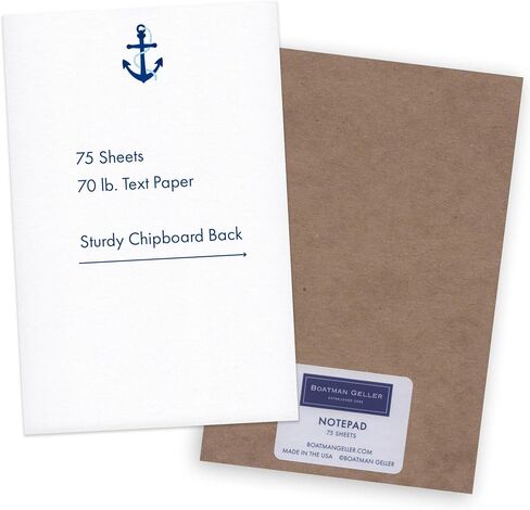 4x6 Nautical Blue Boat Anchor Notepad – Fine Stationery for Office Desk and Kitchen Counter; Thoughtful Gift for Mom, Dad, Son, Daughter, Friend in Saudi Arabia