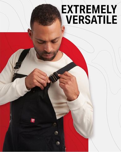 Firestone Men's Overalls - Quilted Lining Twill Water Resistant Bib Overalls Jumpsuit - Insulated Overalls for Men (M-XXL) in Saudi Arabia