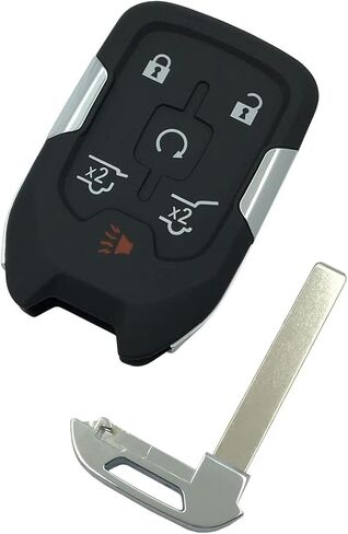 Replacement Smart Keyless Entry Remote Control Key Fob Case Cover for GMC Yukon Chevy Tahoe Suburban Tahoe HYQ1AA Car Key Fob Shell (6 Button) in Saudi Arabia