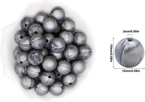 DIYOMR 70Pcs Silicone Beads, 15mm Silicone Round Beads for Keychain Making Loose Rubber Beads for Bracelet Lanyards Jewelry Making Kit Bulk Beads for DIY Crafts (C1-Textured Gold) in Saudi Arabia