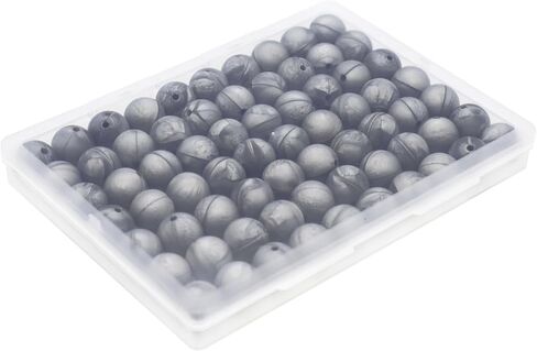 DIYOMR 70Pcs Silicone Beads, 15mm Silicone Round Beads for Keychain Making Loose Rubber Beads for Bracelet Lanyards Jewelry Making Kit Bulk Beads for DIY Crafts (C1-Textured Gold) in Saudi Arabia