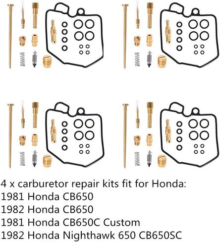 Labwork 4-Pack Carb Carburator Repair Kits لاستبدال Honda 1981 1982 CB650 1982 CB650SC in Saudi Arabia