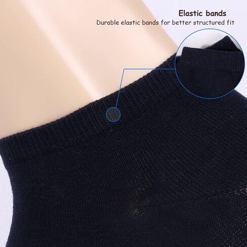 EnerWear-Coolmax Unisex 48P Cotton Low Cut No Show Ankle Socks in Saudi Arabia