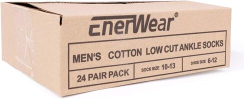 EnerWear-Coolmax Unisex 48P Cotton Low Cut No Show Ankle Socks in Saudi Arabia