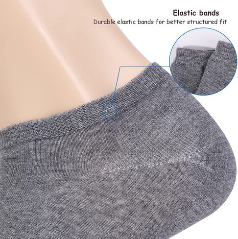 EnerWear-Coolmax Unisex 48P Cotton Low Cut No Show Ankle Socks in Saudi Arabia