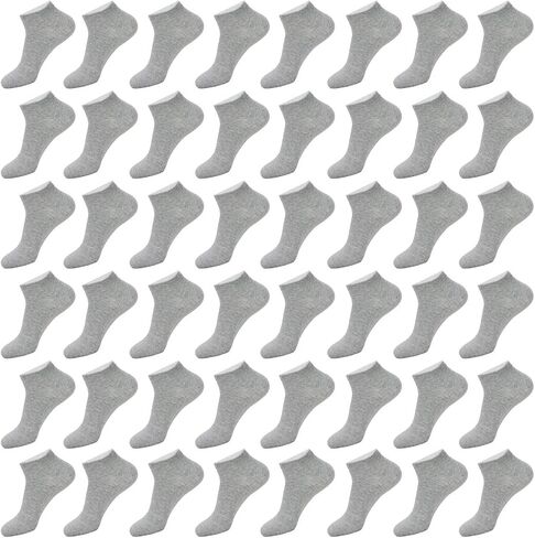 EnerWear-Coolmax Unisex 48P Cotton Low Cut No Show Ankle Socks in Saudi Arabia