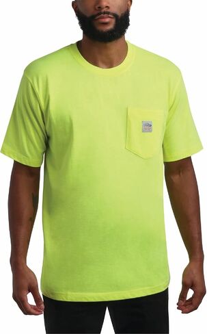 Bass Creek Outfitters Men's Heavyweight Short Sleeve T-Shirt - 100% Cotton Crewneck Workwear Pocket Tees for Men (M-XXL) in Saudi Arabia