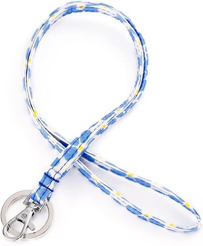 Women's Cotton Zip Id Case and Lanyard Combo (Multiple Teams Available) Keyring,ID Case Wallet with Lanyard,Fashion Lanyard Wallet (2#) in Saudi Arabia