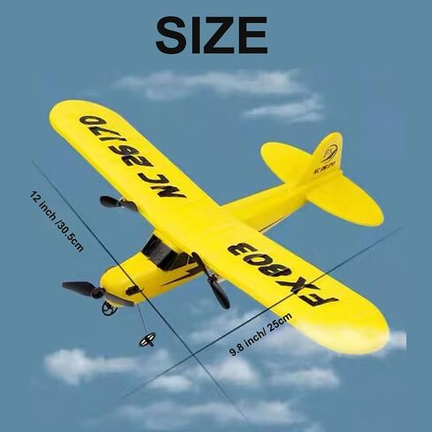 Ouhgnoh RC Plane 2.4Ghz 2 Channels EPP Foam Remote Control Airplane Radio Control Cessna Aircraft Easy to Fly RC Glider Toys for Kids, Boys and Beginners with 3 Batteries in Saudi Arabia