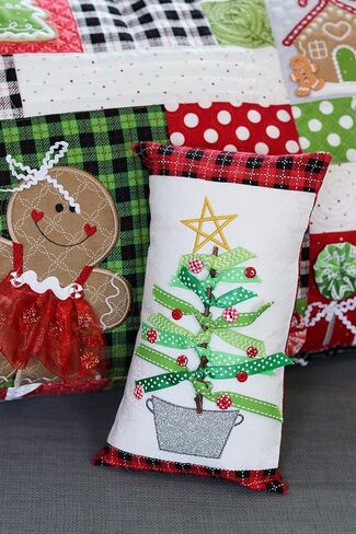 Kimberbell Bench Buddies: Sept, Oct, Nov, Dec - 8 Unique Machine Embroidery Designs, CD Includes: Step-By-Step Instructions & Techniques, Completed Sizes: 8x8" Square, 5.5x9.5" Rectangle Pillows KD576 in Saudi Arabia