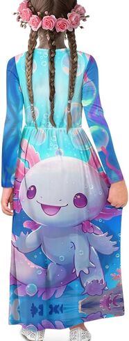 Xhuibop Dresses Girls Long Sleeve Dress Kids Party Dress Fall Dress for Girls in Saudi Arabia