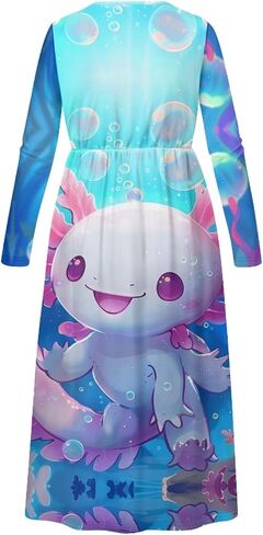 Xhuibop Dresses Girls Long Sleeve Dress Kids Party Dress Fall Dress for Girls in Saudi Arabia