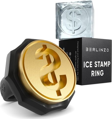 Berlinzo Brass Ice Stamp Ring Letter S in Saudi Arabia