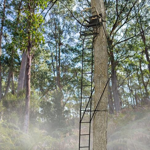 Muddy Stronghold 1.5 Steel Single Tree/Ladder Stand for Big Game/Shooting/Hunting with Expanded D-Force Metal Platform in Saudi Arabia