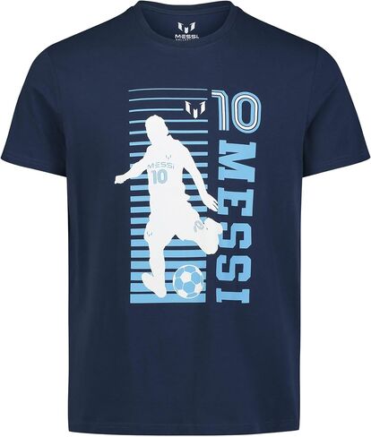 Messi Men's Lifestyle Short Sleeve T-Shirt, Standard Fit Graphic Tee, Cotton Jersey Knit in Saudi Arabia