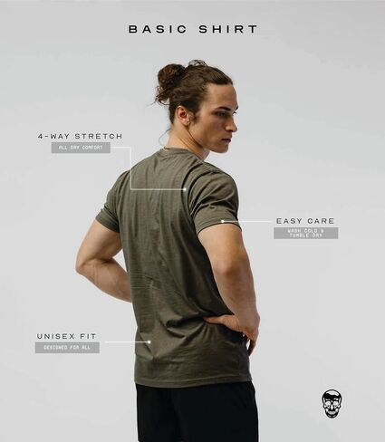 Gymreapers Workout Short Sleeve Shirt Workout T-Shirt for Men Crew Neck Shirts Casual Gym Cotton Everyday Tee in Saudi Arabia