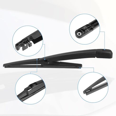 ACROPIX Rear Windshield Wiper Blade Arm Assembly Fit for Kia Sorento - Pack of 2 Black in Saudi Arabia