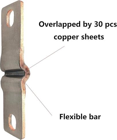 flexible Cooper Bus Bars Connector Nickel Plate Pitch Row Lifepo4 Cell Lithium battery Busbar (8, Pitch Row 2.9in) in Saudi Arabia