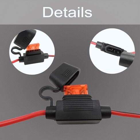 HiSport SAE Battery Connector - SAE to O Ring Terminal Harness, 2-Pin Quick Disconnect Plug,SAE Battery Extension Cable for Motorcycle Cars RV in Saudi Arabia