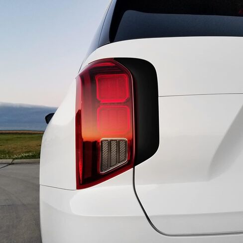 SlickMod Chrome Delete Blackout Vinyl Overlay for 2020-2023 Hyundai Palisade Tailgate Trim (Gloss Black) in Kuwait