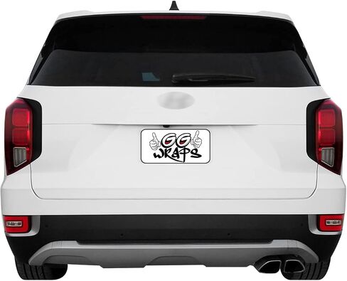 SlickMod Chrome Delete Blackout Vinyl Overlay for 2020-2023 Hyundai Palisade Tailgate Trim (Gloss Black) in Kuwait