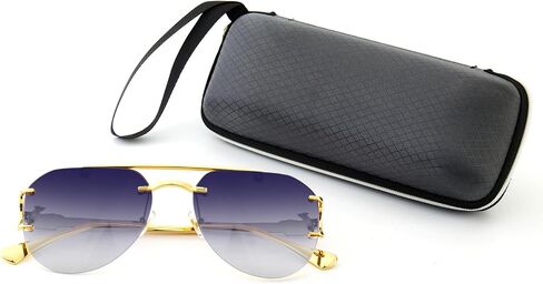 Rimless Sunglasses Women Designer Sunscreen Glasses Summer Oval Fashion Luxe Femme Sunglasses Outdoor Sports Vacation Vintage in Saudi Arabia