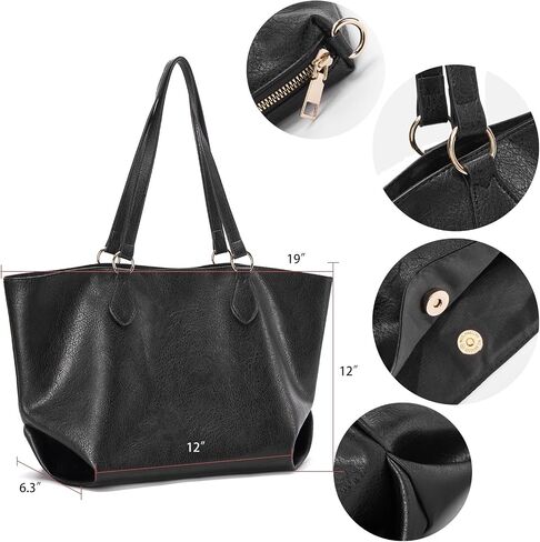 Tote Bags for Women Vegan Leather Purses and Handbags Large Top Handle Ladies Shoulder Bags Hobo Bags in Saudi Arabia