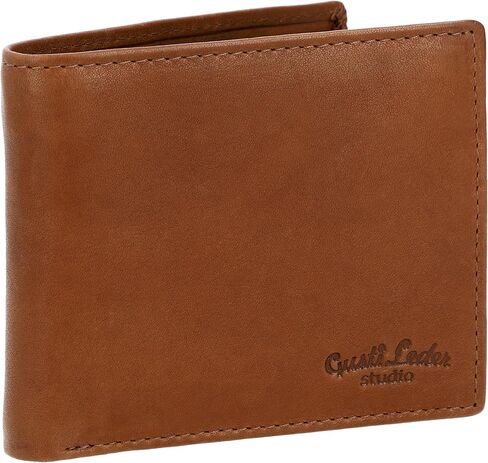 Gusti Mens Soft Brown Leather Wallet with Coin Pocket true leather - Foster RFID in Kuwait