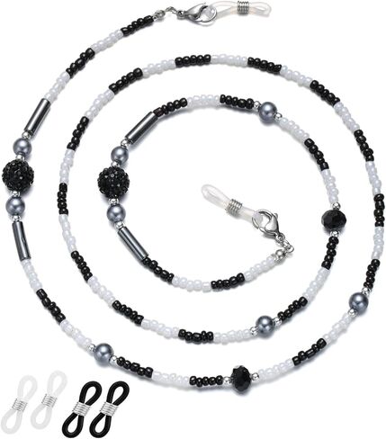 سلسلة نظارات ERNAULO مطرزة للنساء سلسلة النظارات وحاملات نظارات العين حول الرقبة سلاسل النظارات للنساء in Kuwait