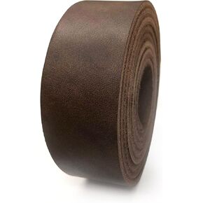 Sepici Leather Strap BROWN 1/2" Inch to 4" Wide, 60-70 Inches Long (Heavy Weight)