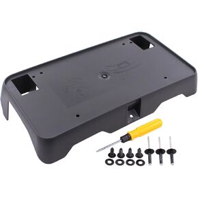MOTOKU Front License Plate Bracket for Chevy Silverado 1500 2016-2019 Front Bumper License Plate Holder Mounting Cover w/Screws