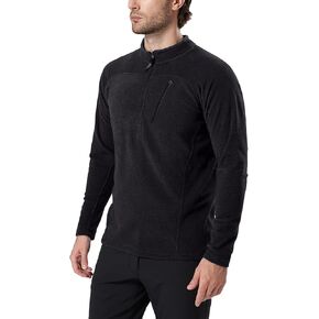FREE SOLDIER Men's Fleece Pullover Sweaters Lightweight Long Sleeve Quarter Zip Sweatshirt Tactical Winter Jacket