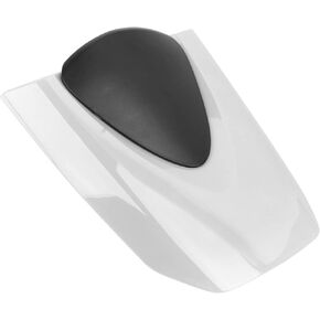 Fydun Motorcycle Rear Seat Cover Cowl ABS Glossy Surface Pillion Fairing Cover Replacement for CBR600RR 2007‑2019(White)