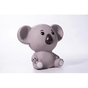 Koala Piggy Digital Coin Bank, Automatic Coin Counter Totals All U.S. Coins, Money Saving Jar with LCD Display, Grey