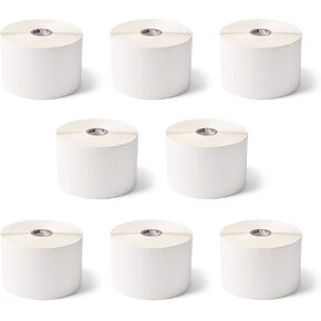 Zebra 3 x 1 in Thermal Transfer Polypropylene Labels PolyPro 3000T Permanent Adhesive Shipping Labels 1 in Core 8 rolls 10031648SP