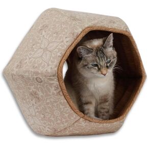 Cat Ball Cat Bed (Brown Batik Bubble)