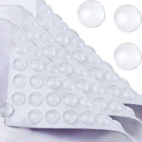 300 PCS 3/8 inch Cabinet Door Bumpers,Circular Self-Adhesive Clear Rubber Bumpers,Picture Frames，Glass Desktop Anti Slip Pad, Anti-Collision Pads,Kitchen Cabinet Pads for Drawers,Rubber feet