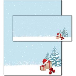 Christmas Morning Holiday Paper & Envelopes (40 Set Pack)