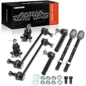 A-Premium 8Pcs Front Suspension Kit, Sway Bar Link Lower Ball Joint Inner Outer Tie Rod End, Compatible with Toyota Highlander 2004-2007, Lexus RX330 2004-2006, RX350 2007-2009