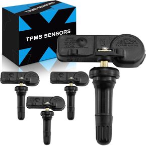 مستشعر TPMS لضغط الإطارات، 56029398AB 433 ميجاهرتز، مجموعة من 4 أجهزة استشعار TPMS لـ: -RAM 1500 2011 2012 2013، 2500 2011-2013، لـ: Chrysler 300 2009-2019، Town & Country 2011-2016 (4) in Kuwait