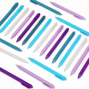 50 Pcs Cute Pretty Pens Bulk 1.0mm Medium Point Colorful Retractable Smooth Writing Ballpoint Pens for Office Home Birthday Party Supplies(Neutral Color)